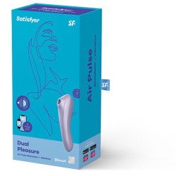 SATISFYER - DUAL PLEASURE AIR PULSE VIBRATOR MAUVE – Produktansicht 2