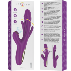INTENSE - ATENEO WIEDERAUFLADBARER MULTIFUNKTIONSVIBRATOR 7 VIBRATIONEN MIT OSZILLIERENDER ZUNGE UND LILA… – Produktansicht 7