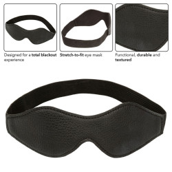 CALEXOTICS - NOCTURNAL AUGENMASKE PVC LEDER SCHWARZ – Produktansicht 4