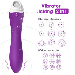 ARMONY - FAIRYLAND LECKT VIBRIERENDEN CLIT UND VIBRATOR LILA – Produktansicht 2