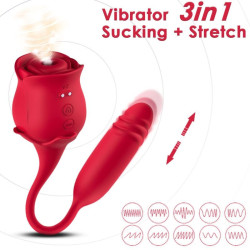 ARMONY - ROSEKNIGTH KLITORIS-SAUGER & VIBRATOR ROT – Produktansicht 2