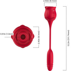 ARMONY - ROSEKNIGTH KLITORIS-SAUGER & VIBRATOR ROT – Produktansicht 4
