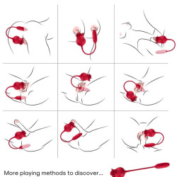 ARMONY - ROSELIP LECKT VIBRIERENDEN CLIT UND VIBRATOR ROT – Produktansicht 5