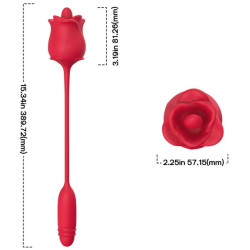 ARMONY - 3-IN-1 ROSA, STIMULATOR, SAUG- UND UP&DOWN-FUNKTION MIT ROTEM SCHWANZ – Produktansicht 4