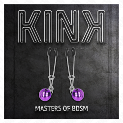 KINK - DÜNNE GLOCKEN-NIPPELKLAMMERN LILA 7 CM – Produktansicht 5