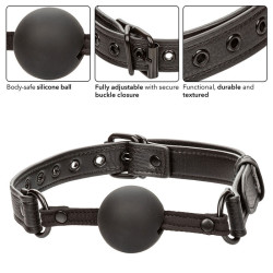 CALEXOTICS - NOCTURNAL BALL GAG SILIKON SCHWARZ – Produktansicht 4