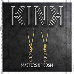 KINK - GOLDENE DÜNNE NIPPELKLEMMEN MIT 3 SCHWARZEN GLASPERLEN 7 CM – D-240966 – Produktansicht 5