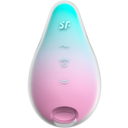 SATISFYER - MERMAID VIBES STIMULATOR & VIBRATOR MINT UND PINK – Produktansicht 2