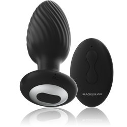BLACK&SILVER - WELLS PLUG SILIKON ANAL ROTATOR FERNBEDIENUNG – Produktansicht 2