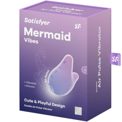 SATISFYER - MERMAID VIBES STIMULATOR & VIBRATOR VIOLETT UND ROSA – Produktansicht 6