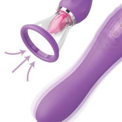 FANTASY FOR HER - ULTIMATE PLEASURE MAX SAUGSCHLAUCH MIT STIMULIERENDER ZUNGE LILA – Produktansicht 3