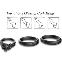 ARMONY - RINGE CALAVERA SILIKON SCHWARZ – Produktansicht 3