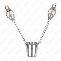 KINK - NIPPELKLEMMEN MIT EIMER SILBER – Produktansicht 2