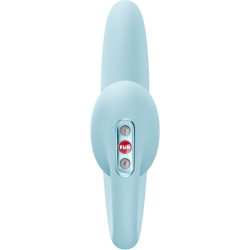 FUN FACTORY - CRESCENDO Einsetzbarer Doppel-Luftpuls-Vibrator Eisblau – Produktansicht 3