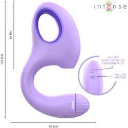 INTENSE - BAXTER VIBRATOR & STIMULATOR VIOLETT – Produktansicht 6