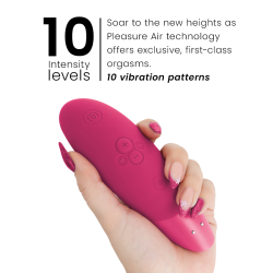WOMANIZER - VERBESSERT DIE KLITORISSTIMULATION, LEUCHTENDES ROSA – Produktansicht 5