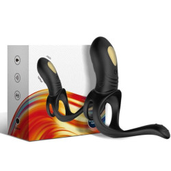 ARMONY - JOY JUMPER RINGVIBRATOR FÜR PAARE & ANALPLUG SCHWARZ – Produktansicht 3