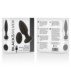 BLACK&SILVER - WELLS PLUG SILIKON ANAL ROTATOR FERNBEDIENUNG – Produktansicht 5
