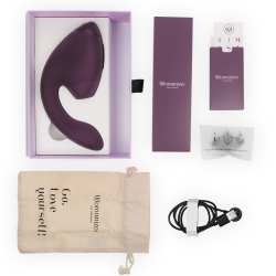 WOMANIZER - DUO NEXT DOPPELTER KLITORIS- & G-PUNKT-STIMULATOR DUNKELLILA – Produktansicht 6