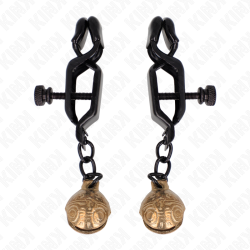 KINK - BELL JAW STYLE NIPPELKLEMMEN SCHWARZ 7 CM