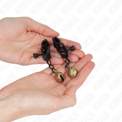 KINK - BELL JAW STYLE NIPPELKLEMMEN SCHWARZ 7 CM – Produktansicht 3