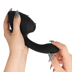 WOMANIZER - DUO NEXT DOPPELTER KLITORIS- & G-PUNKT-STIMULATOR SCHWARZ – Produktansicht 4
