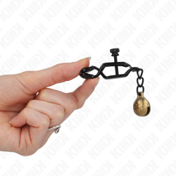 KINK - BELL JAW STYLE NIPPELKLEMMEN SCHWARZ 7 CM – Produktansicht 4