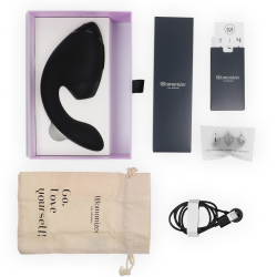 WOMANIZER - DUO NEXT DOPPELTER KLITORIS- & G-PUNKT-STIMULATOR SCHWARZ – Produktansicht 6