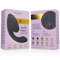 WOMANIZER - DUO NEXT DOPPELTER KLITORIS- & G-PUNKT-STIMULATOR SCHWARZ – Produktansicht 7