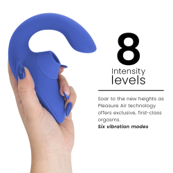 WOMANIZER - BLEND RABBIT VIBRATOR STIMULATOR VIBRANT BLUE – Produktansicht 5