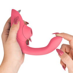 WOMANIZER - BLEND RABBIT VIBRATOR STIMULATOR VIBRANT ROSE – Produktansicht 4