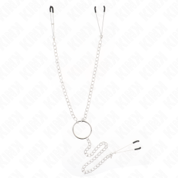 KINK - DREIFACH NIPPEL- UND KLITZISKLEMMEN MIT KETTE MODELL 1