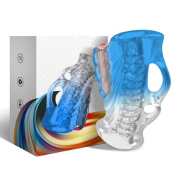 ARMONY - MASTURBATOR FINGER & VIBRATOR BLAUER GRADIENT – Produktansicht 4
