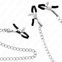 KINK - DREIFACH NIPPEL- UND KLITZISKLEMMEN MIT KETTE MODELL 0 – Produktansicht 4