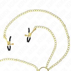 KINK - 4 Nippel- und Kitzlerklammern, verstellbar, Gold – Produktansicht 2