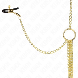 KINK - 4 Nippel- und Kitzlerklammern, verstellbar, Gold – Produktansicht 4