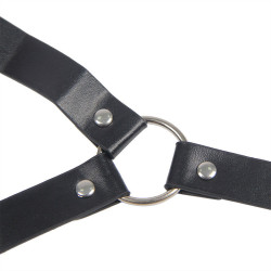 SUBBLIME - 953720 BONDAGE LEDERRIEMEN BRUSTKLEMMEN SCHWARZ EINE GRÖSSE – Produktansicht 3