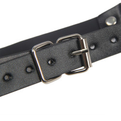 SUBBLIME - 953720 BONDAGE LEDERRIEMEN BRUSTKLEMMEN SCHWARZ EINE GRÖSSE – Produktansicht 4