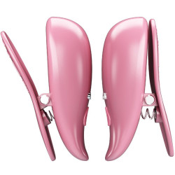 PRETTY LOVE - CAILEY NIPPELKLEMMEN 10 VIBRATIONEN FERNBEDIENUNG ROSA – Produktansicht 2