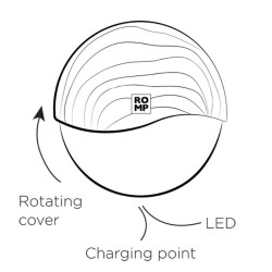 ROMP - SPIN CLITORAL SUCTION ANTITUDE WITH ROTATING OPING AND CLINGS – Produktansicht 12