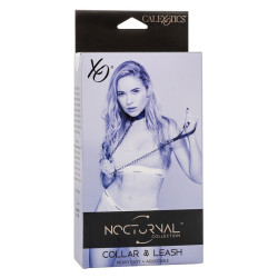 CALEXOTICS - NOCTURNAL HALSBAND & LEINE LEDER VERSTELLBAR SCHWARZ – Produktansicht 7