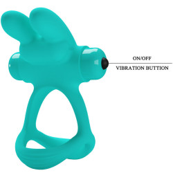 PRETTY LOVE - DANTE GREEN RABBIT VIBRATORRING – Produktansicht 5