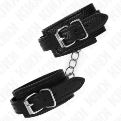 KINK - HANDGELENKFESSELN MIT SCHLANGENMUSTER, SCHWARZ, VERSTELLBAR 20-28 CM X 5,4 CM – Produktansicht 4