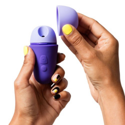 ROMP - KOSTENLOSER X KLITORALSTIMULATOR MIT DECKEL, 10 STUFEN, WIEDERAUFLADBAR, LILA – Produktansicht 2