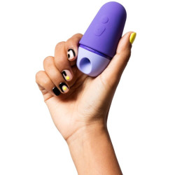 ROMP - KOSTENLOSER X KLITORALSTIMULATOR MIT DECKEL, 10 STUFEN, WIEDERAUFLADBAR, LILA – Produktansicht 3