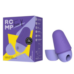 ROMP - KOSTENLOSER X KLITORALSTIMULATOR MIT DECKEL, 10 STUFEN, WIEDERAUFLADBAR, LILA – Produktansicht 9