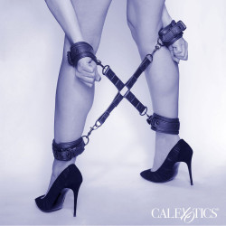 CALEXOTICS - NOCTURNAL HOG TIE CONNECTOR CUERO EINSTELLBAR SCHWARZ – Produktansicht 6