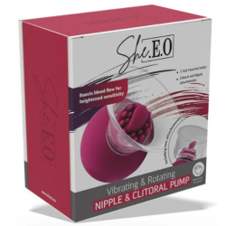 SHE.E.O - VIBRIERENDE UND ROTIERENDE PUMPE FÜR BRUSTWARZEN UND KLITORIS – Produktansicht 5