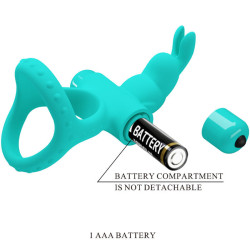 PRETTY LOVE - FIGGY GREEN RABBIT VIBRATORRING – Produktansicht 5