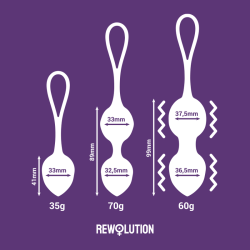 REWOLUTION - REWOBEADS VIBRIERBLLE FERNBEDIENUNG MIT WATCHME-TECHNOLOGIE – Produktansicht 3